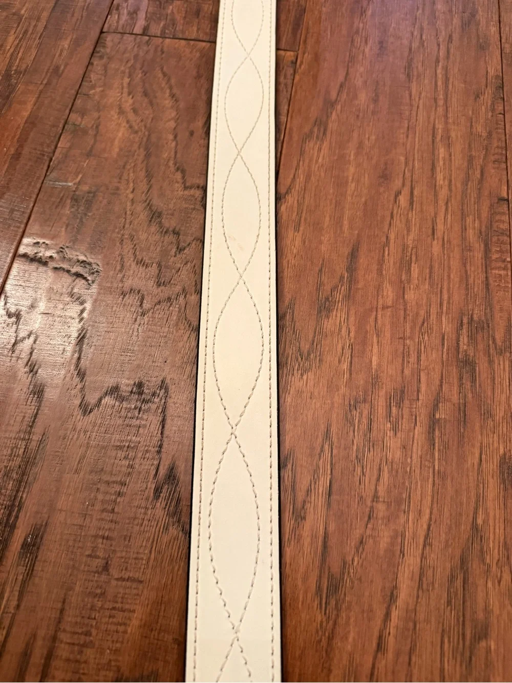 Vintage Genuine Leather Hand Finished White K-Mart Unisex 42-44 Belt